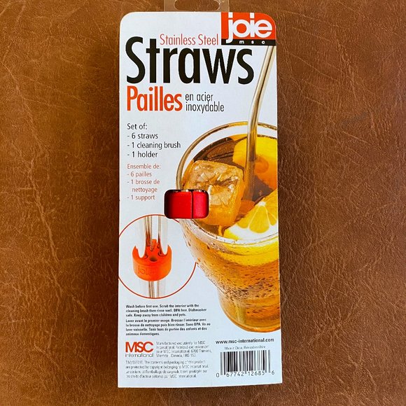 5/$25❣️Stainless Steel Straws with Brush &Holder - Picture 2 of 7